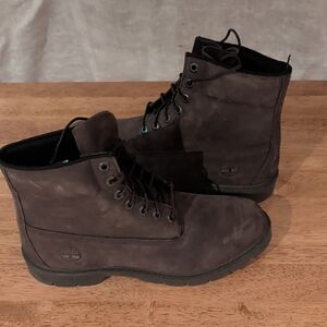 Timberland Men's Dark Brown Nubuck Boots